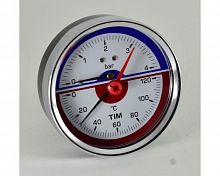 Термо-манометр аксиальный 6 bar (Y-80T-6bar) TIM