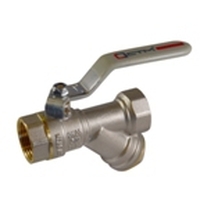 Кран шар. для воды STM СТАНДАРТ с фильтром 3/4" ручка ( НМ3)