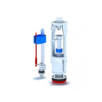 WC8510C Арматура-набор с нижней  подводкой 1/2" пластиковая кнопка хром 