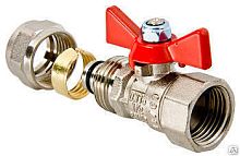 Кран шар. VT 16х1/2" ц/г пресс (VT.242.N.1604) (НМ1, НМ2)