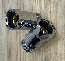 Соединение прямое 1" г/ш хром ТИМ (шт.) (K6-SFM044)