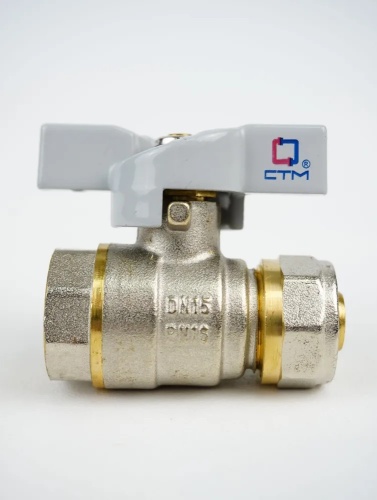 Кран шар. для воды STM 16х1/2" ц/г бабочка