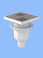 TA5714 Трап ПП 50 вертик., регулир., с нерж. решеткой 120х120 АНИ