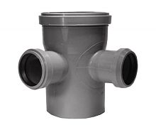 Крестовина 2-х плоск. 110х50х50х110х90гр. серая