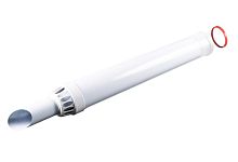 Труба с наконечником коаксиальная (антиоблед. исп.)Φ60/100mm 1,5 м. универсальная (арт. РТ-S-1,5)