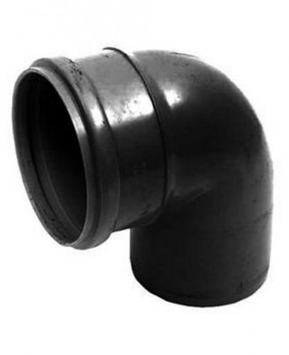 Отвод  110х90гр. (черный)
