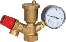 Группа безопасности для котла ZEGOR  QS-5802E МИНИ ЭКОНОМ 1"- 3 бар (возд-к и маном.6 бар,раб10бар)