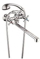 Смеситель для ванны G-LAUF QFR7-C722, с плоским пов. изл.,кер. (1/2") 180°,шар. переключен (Китай)