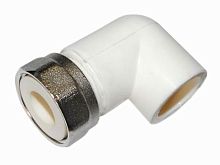 Угольник ПП с накидной гайкой  D32х1-1/4" РВК (30шт) (НМ1 НМ3)