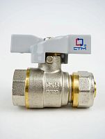 Кран шар. для воды STM 16х1/2" ц/г бабочка