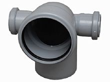 Отвод 110х50х90 гр. серый (с 2-мя выходами)