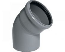 Отвод  110х45 гр. серый 