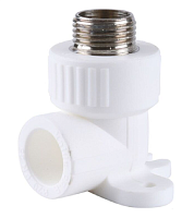 Угольник комбинир. с креплен. ПП D25*1/2 НР TIM