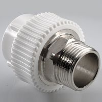 Муфта комбинир. ПП под ключ D40х1-1/4"НР РВК