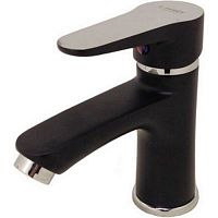 81012B Смеситель Тюльпан LOFFREY d-35 на гайке (черный).РАСПРОДАЖА!!!