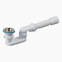 G22 Сифон для душ.поддона 1-1/2"х40 - плоский, с гофрой 40х40/50 UNICORN