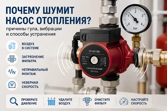 Почему шумит циркуляционный насос отопления: причины гула, вибрации и способы устранения