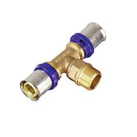 Тройник пресс НР 16х1/2" TIM (М2,М3)