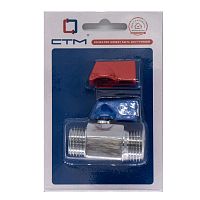 Кран шар. для воды (мини) STM - 1/2" ш/ш флажок (CWMMM012)