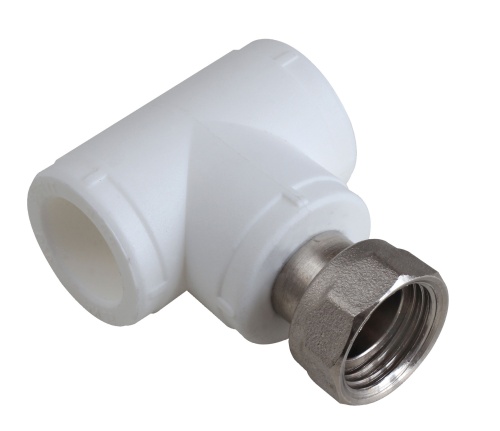 Тройник ПП с накидной гайкой D40х3/4"х40 РВК (15шт) (НМ1, НМ2, НМ3)