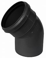 Отвод 50х45гр. (черный)