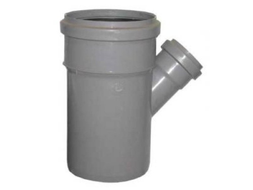 Тройник 110х50х110х45гр. серый