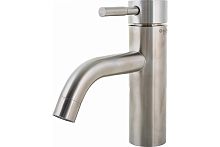 Смеситель для раковины G-LAUF ZAP1-B090, ø35 c пов. изл, нерж. сталь гайка 