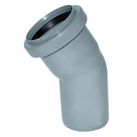 Отвод 50х30 гр. серый