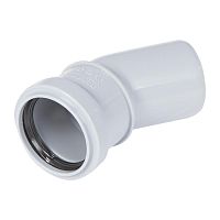 Отвод 50х15гр. (белый) Синикон Комфорт (НМ1)