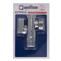 Кран шар. д/стир. маш. STM угл. 1/2"х3/4" ш/ш с фильтром (CAFR1234)