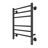 Полотенцесушитель Аврора П6 450х600 электро (встроен диммер) черный матовый! (НМ3)