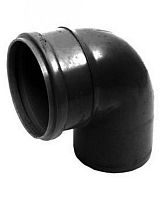 Отвод  110х90гр. (черный)