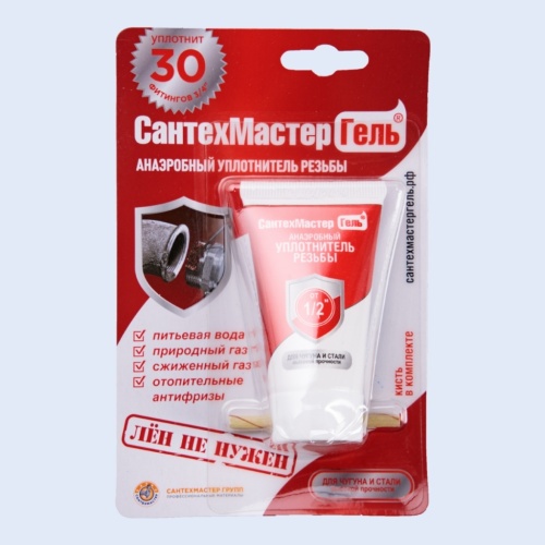 Гель красный "СантехМастер" 60г. (04023)