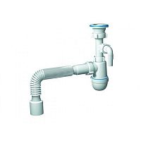 C0310 Сифон 1-1/2"х40 с носиком, с гофрой АНИ (НМ1)