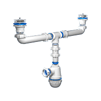 A3000 Сифон 1-1/2"х40 двойной АНИ (НМ1,НМ3)