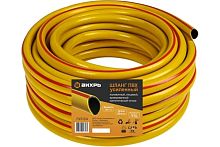 Шланг поливочный ПВХ, трёхслойный армированный 1/2, 25м (жёлтый) Вихрь