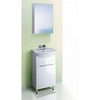 Комплект тумба с раковиной и зерк.шкаф.Мастер Бокс Элегант 44 (раков. внутри) AQWELLA (НМ1)