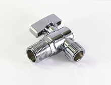 Кран шар. д/стир. маш. ТИМ угл. 1/2"х3/4" ш/ш матовый (BL5809)