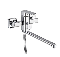 Смеситель G-LAUF д/ванны, c плоским пов. изливом,35к, встр. переключ. NEB7-B123