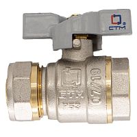 Кран шар. для воды STM 20х3/4" ц/г бабочка