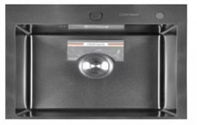 МОЙКА Diadonna PRO, Черный, сифон 3 1/2",в компл (600*500*200)