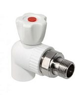 Кран шаровый ПП для радиатора угловой D20х1/2"НР СТМ