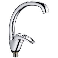 Смеситель для кухни LEDEME 5902-B, 40к, с отв под гайку, силумин 