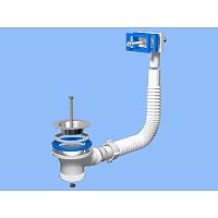 N105 Перелив д/мойки 1-1/2" с прямоуг. верт. корп. АНИ (НМ1)