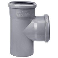 Тройник 110х110х110х90гр. серый