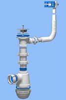 A0140 Сифон 1-1/2"х40 с переливом АНИ