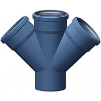 Крест. одноплоск. ПП D110/110/110*45гр.. Valsir TRIPLUS (НМ1)