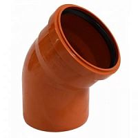 Отвод 160х45 гр. рыжий