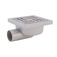 TA5110 Трап ПП 50 гориз., нерегулир., с пласт. решеткой 150х150 АНИ 