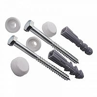 Крепеж унитаза к полу белые колпачки 121222/535308/518139/518140/CWCFFSET/BF01-0670/BF01-0670